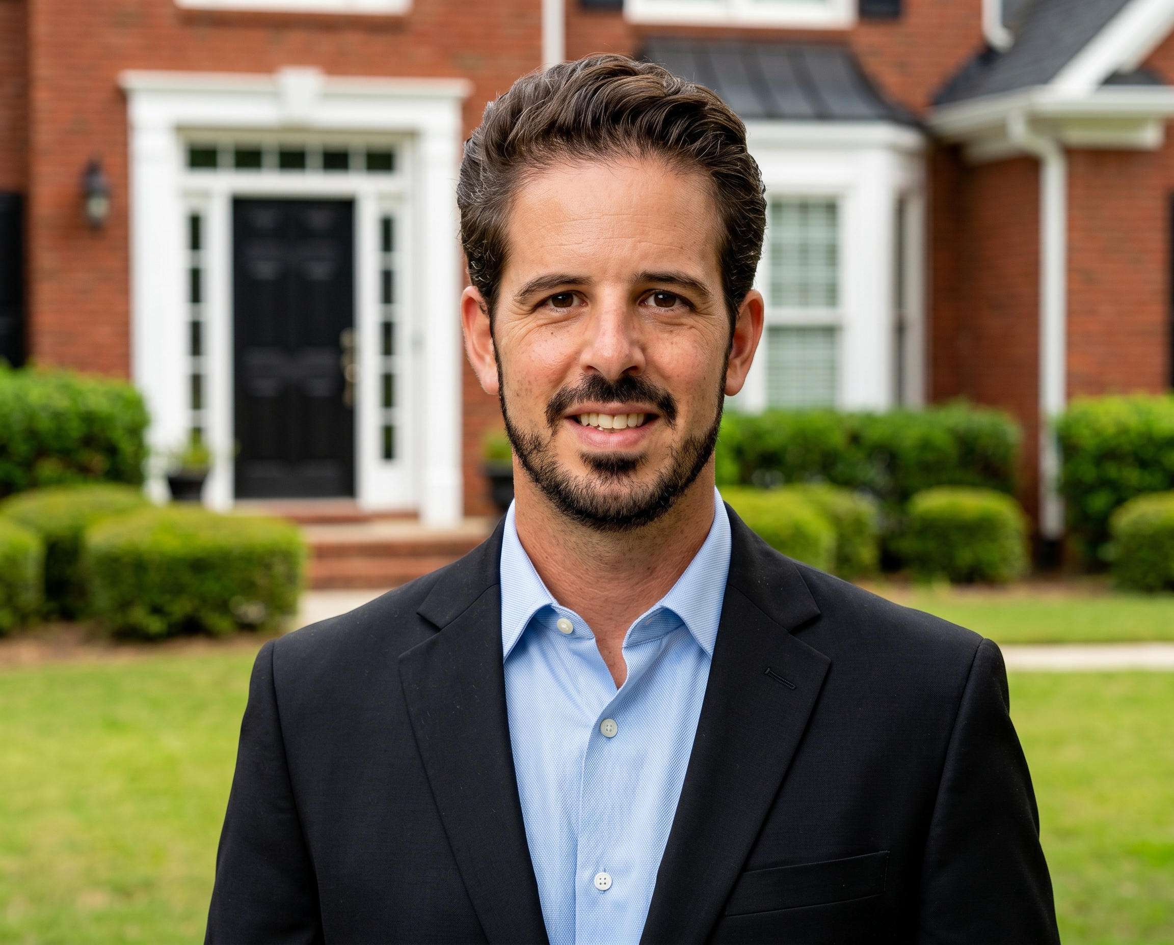 Antonio, a real estate agent headshot in the brokerage one locked studio style