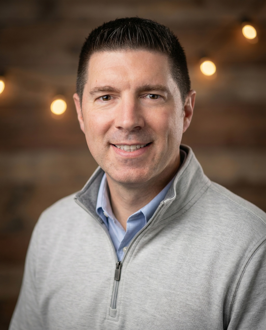A tech & startups team member's corporate headshot, rendered in the same matching style as the rest of the set