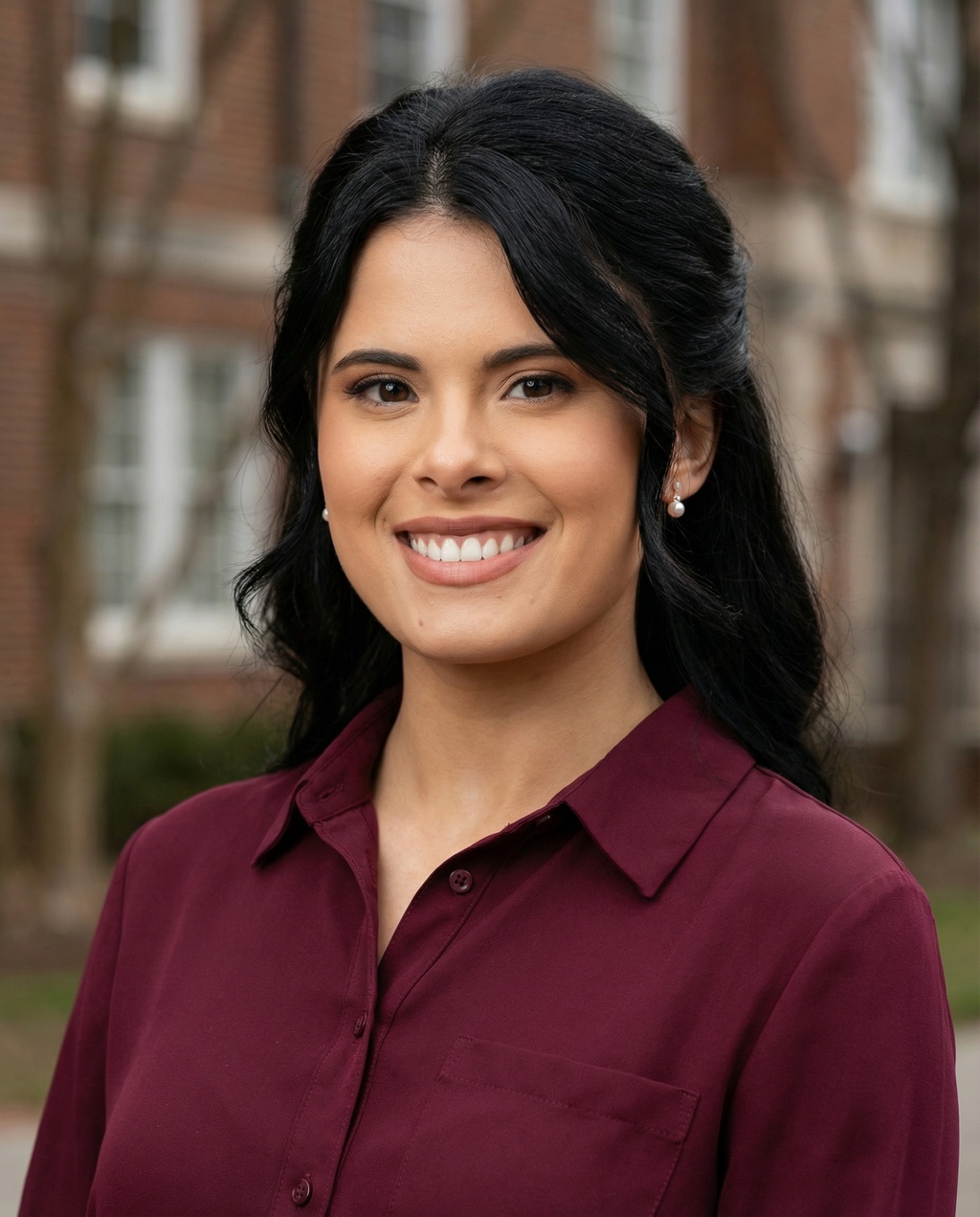 A real estate team member's corporate headshot, rendered in the same matching style as the rest of the set